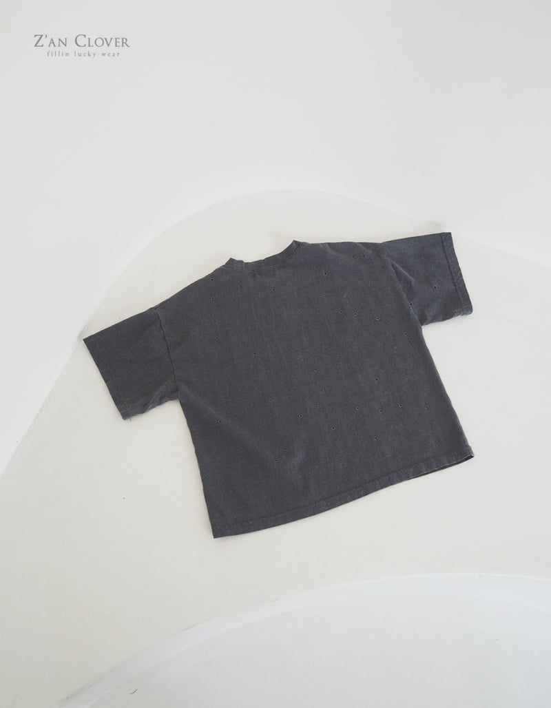 Zan Clover - Korean Children Fashion - #kidsshorts - Punching Boxy Tee - 10