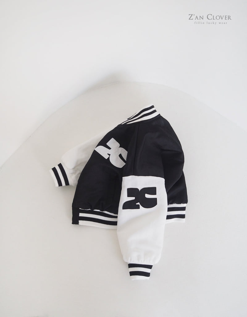 Zan Clover - Korean Children Fashion - #kidsshorts - Baseball Varsity Jacket - 9
