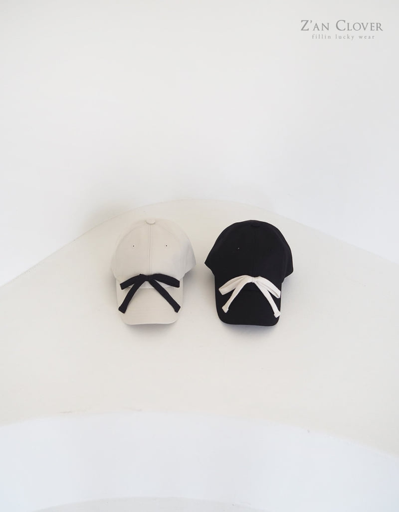 Zan Clover - Korean Children Fashion - #kidsshorts - Vintage Ribbon Ball Cap - 2