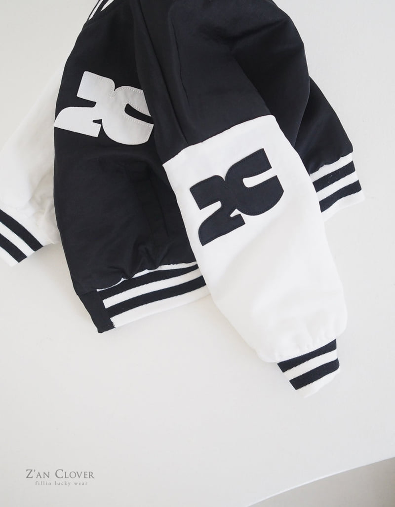 Zan Clover - Korean Children Fashion - #kidsstore - Baseball Varsity Jacket - 10
