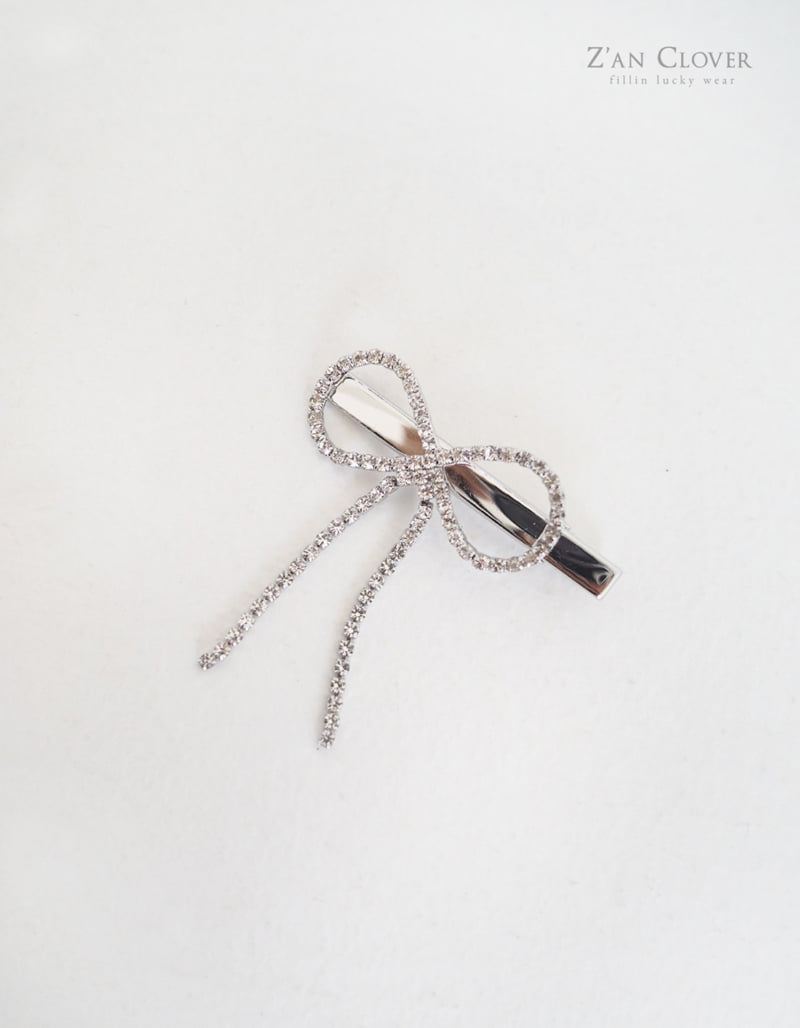 Zan Clover - Korean Children Fashion - #kidsstore - Cubic Ribbon Pin - 3