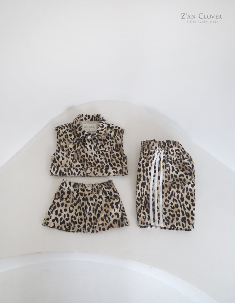 Zan Clover - Korean Children Fashion - #kidzfashiontrend - Leopard Crop Vest - 7