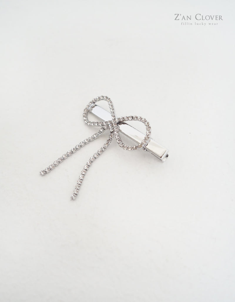 Zan Clover - Korean Children Fashion - #kidsstore - Cubic Ribbon Pin - 4