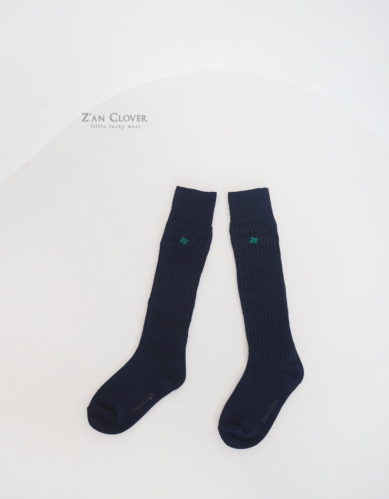 Zan Clover - Korean Children Fashion - #littlefashionista - Clover Over Knee Socks - 10
