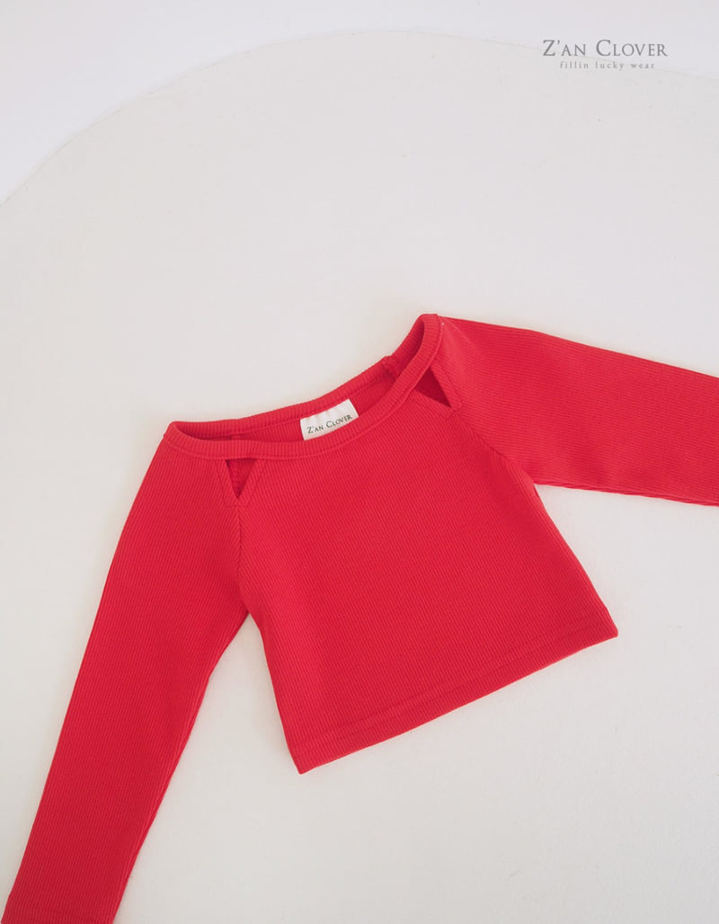 Zan Clover - Korean Children Fashion - #minifashionista - Triangle Slit Short Tee - 9