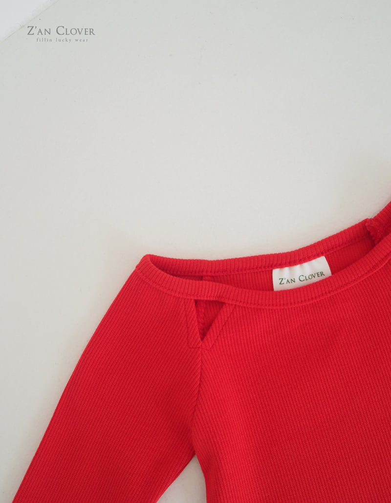 Zan Clover - Korean Children Fashion - #prettylittlegirls - Triangle Slit Short Tee - 10