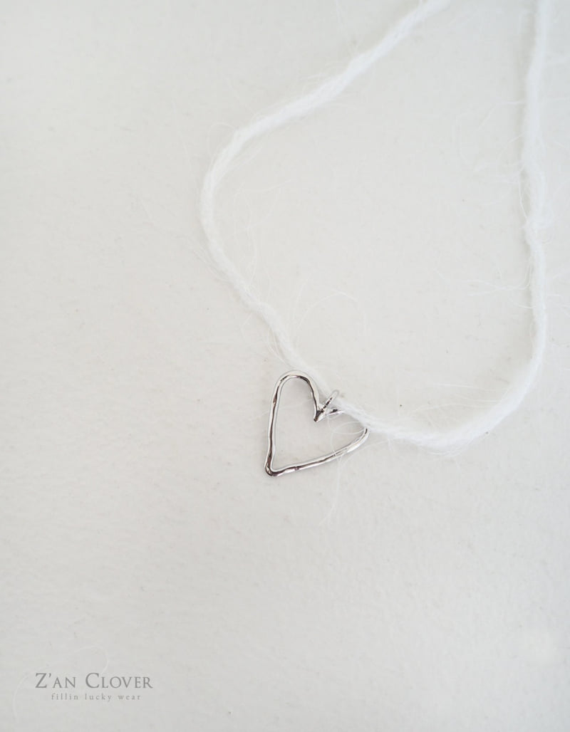 Zan Clover - Korean Children Fashion - #stylishchildhood - Crack Heart Necklace - 6