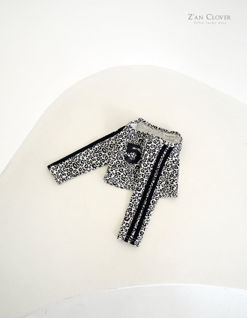 Zan Clover - Korean Children Fashion - #stylishchildhood - Tape Leopard Tee - 5