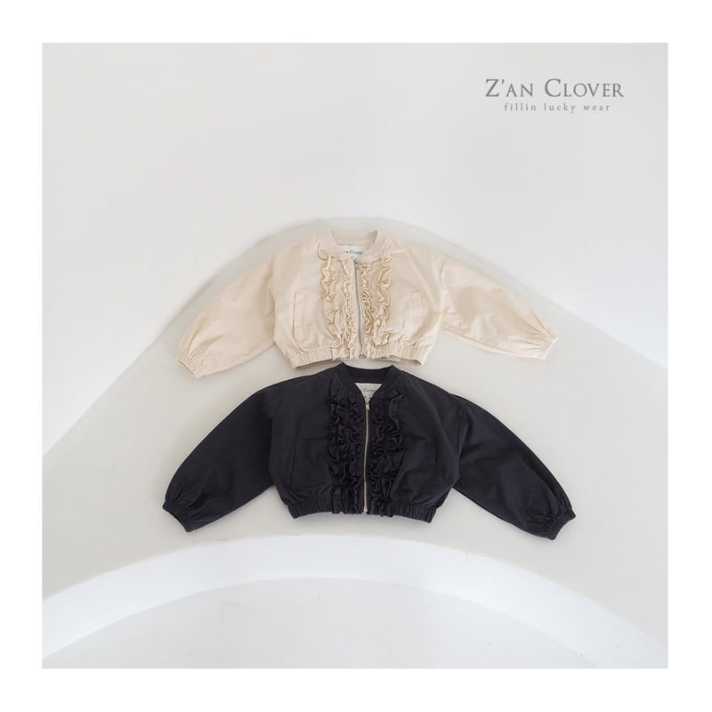 Zan Clover - Korean Children Fashion - #toddlerclothing - Frill Jumper