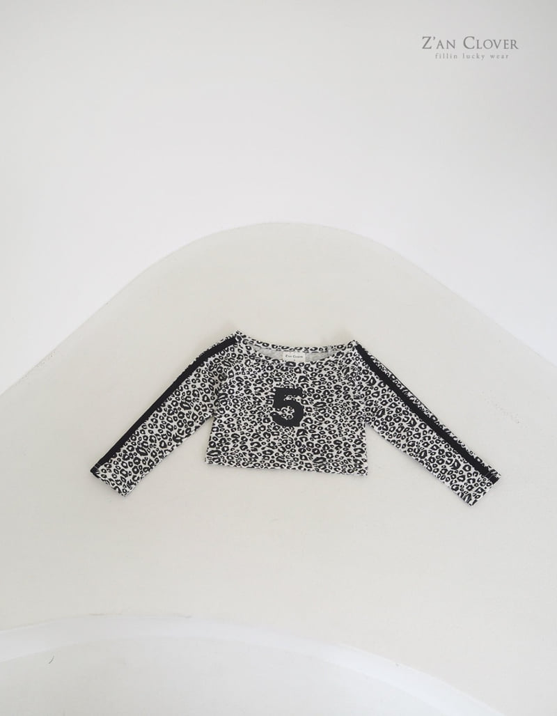 Zan Clover - Korean Children Fashion - #todddlerfashion - Tape Leopard Tee - 4