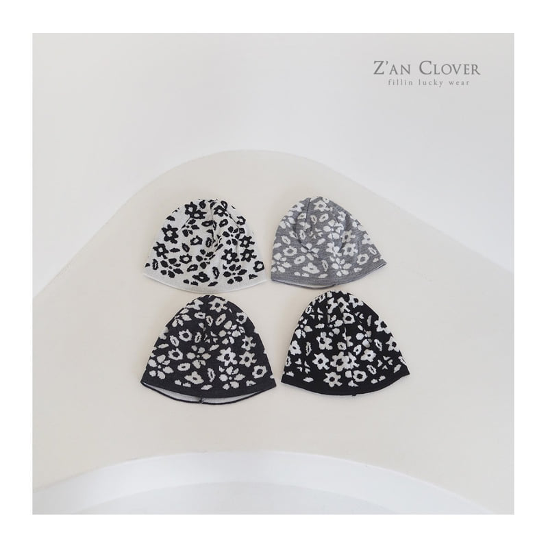 Zan Clover - Korean Children Fashion - #toddlerclothing - Flower Beanie