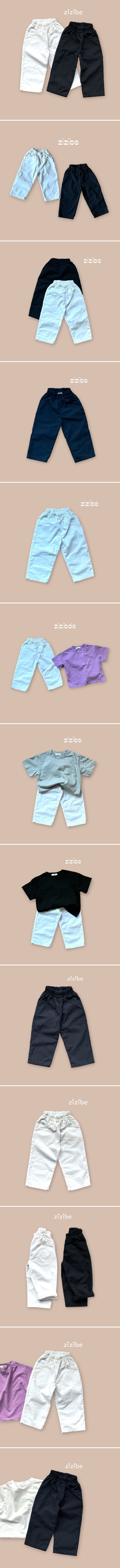 Zizibe - Korean Children Fashion - #childrensboutique - Span Straight Woven Pants