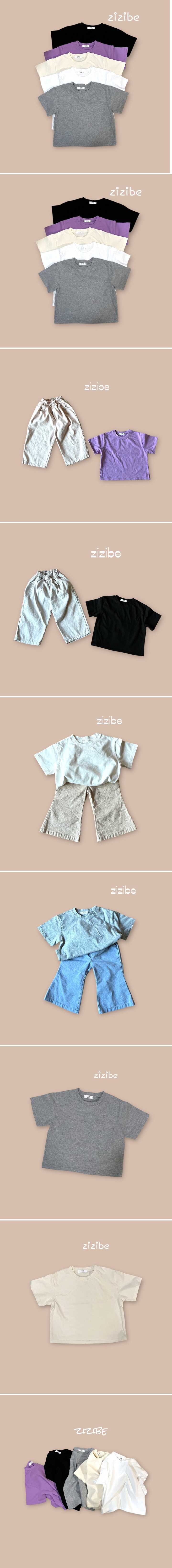 Zizibe - Korean Children Fashion - #magicofchildhood - Plain Layered Short Sleeve Tee