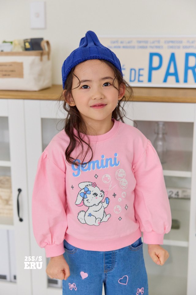 e.ru - Korean Children Fashion - #designkidswear - Bubble Rabbit Tee - 2