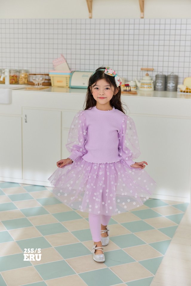 e.ru - Korean Children Fashion - #fashionkids - Flower Skirt Leggings