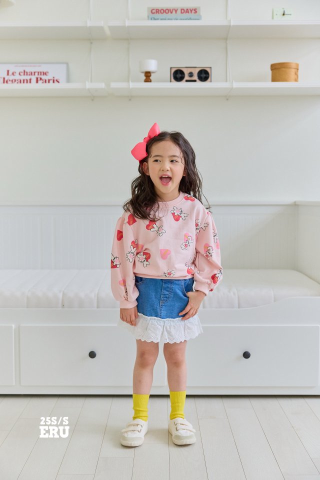 e.ru - Korean Children Fashion - #stylishchildhood - Heart Rabbit Tee - 3