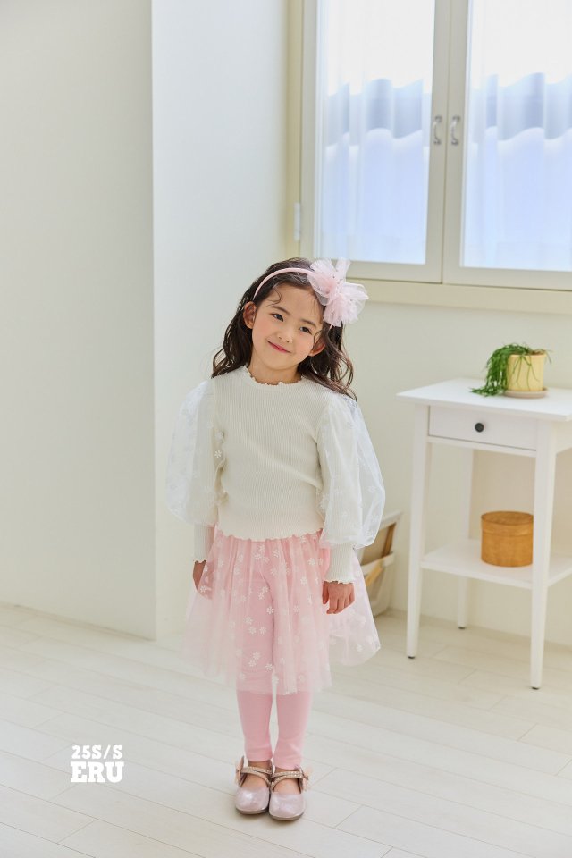 e.ru - Korean Children Fashion - #toddlerclothing - Flower Skirt Leggings - 11
