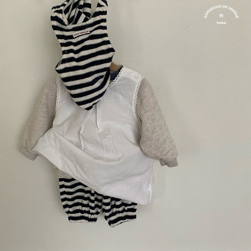 go;u - Korean Baby Fashion - #onlinebabyshop - Bebe Snap One-piece - 4