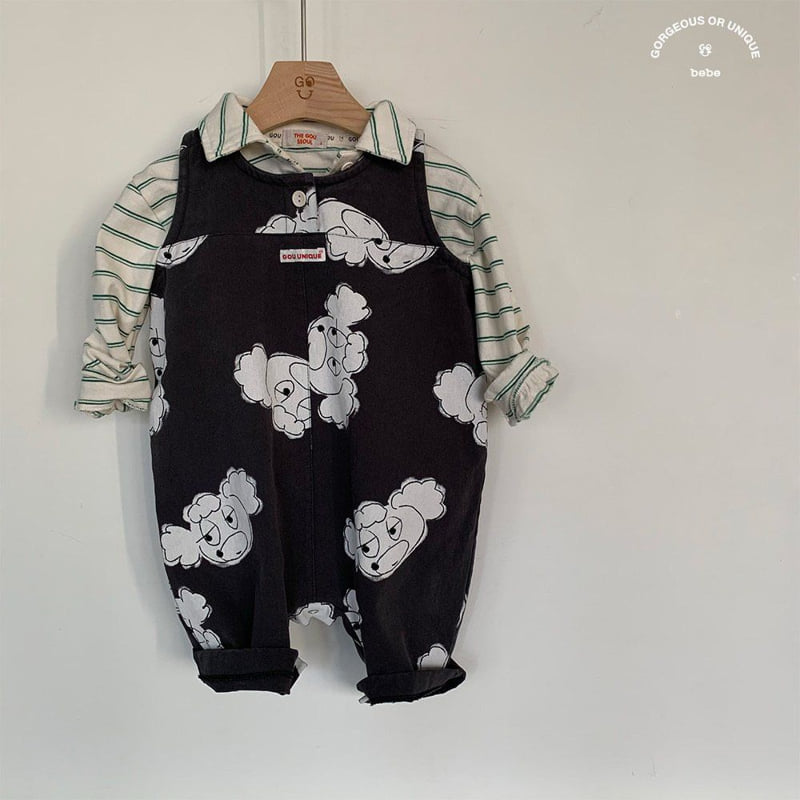 go;u - Korean Baby Fashion - #babyboutiqueclothing - Bebe Kingdori Overalls - 9