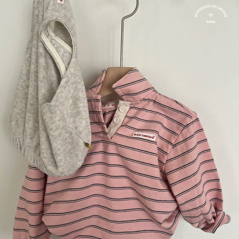 go;u - Korean Baby Fashion - #babyboutiqueclothing - Bebe Spring Collar Tee - 3