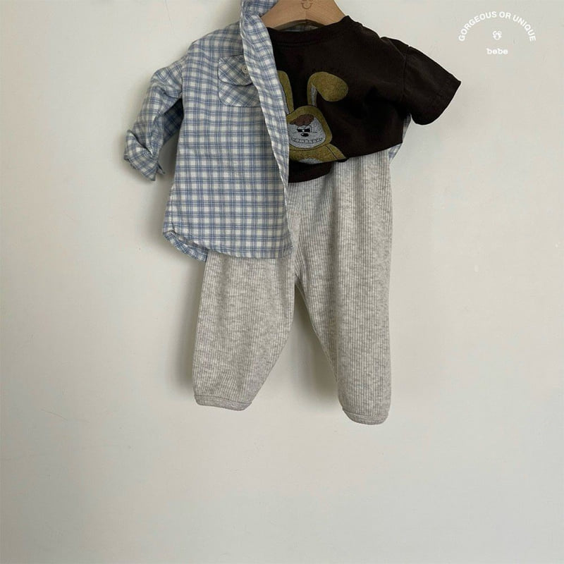 go;u - Korean Baby Fashion - #babyfashion - Bebe Go Rabbit Tee - 6