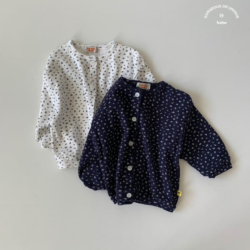 go;u - Korean Baby Fashion - #babyfever - Bebe Spring Flower Cardigan