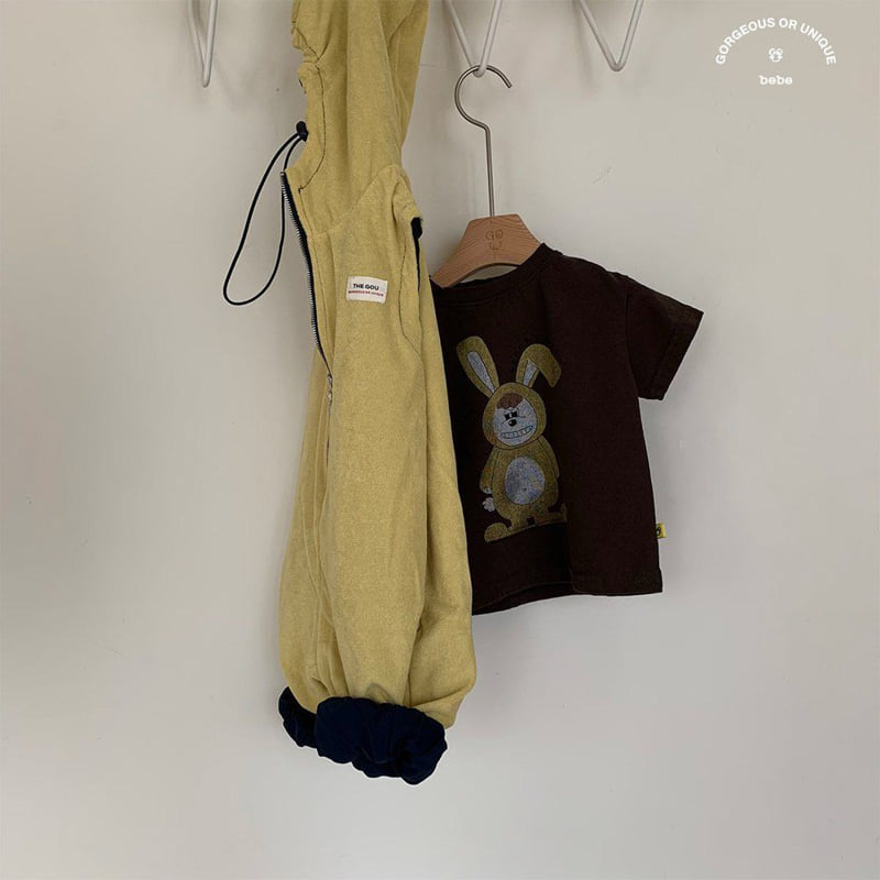 go;u - Korean Baby Fashion - #babygirlfashion - Bebe Go Rabbit Tee - 8
