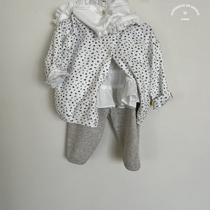go;u - Korean Baby Fashion - #babygirlfashion - Bebe Spring Flower Cardigan - 2