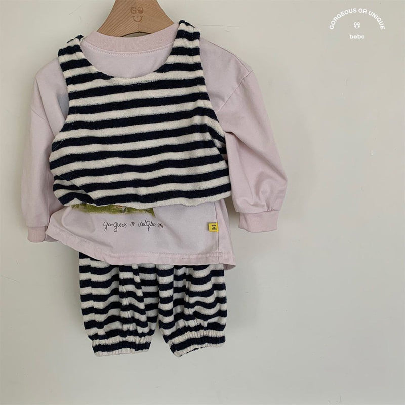 go;u - Korean Baby Fashion - #babygirlfashion - Bebe Sleeveless Set - 11