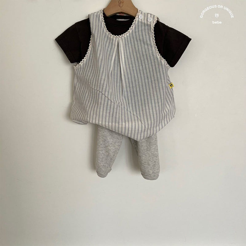 go;u - Korean Baby Fashion - #babylifestyle - Bebe Snap One-piece - 11