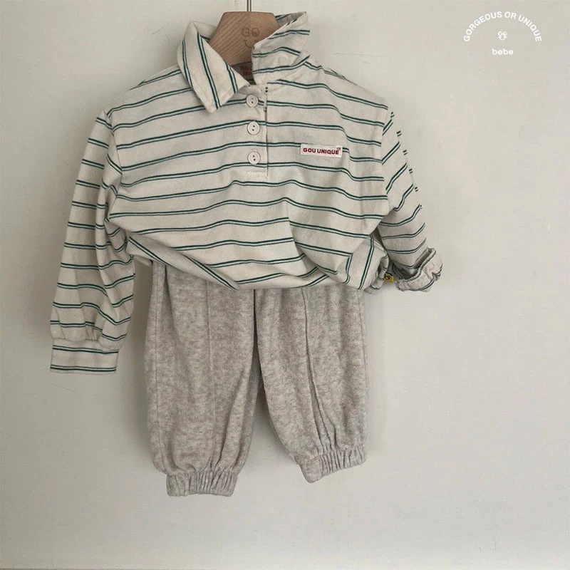 go;u - Korean Baby Fashion - #babylifestyle - Bebe Spring Collar Tee - 8
