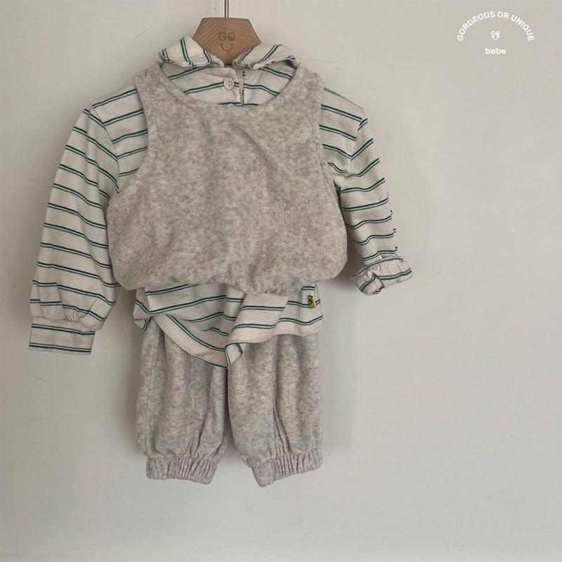go;u - Korean Baby Fashion - #babyoninstagram - Bebe Spring Collar Tee - 9