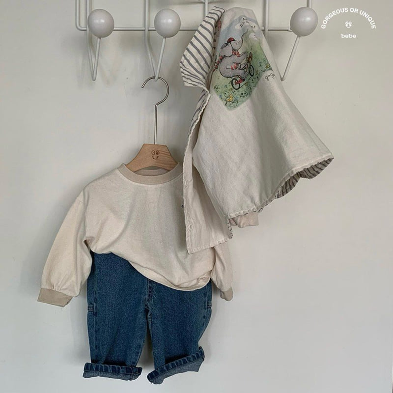 go;u - Korean Baby Fashion - #babyootd - Bebe Simple Tee - 7