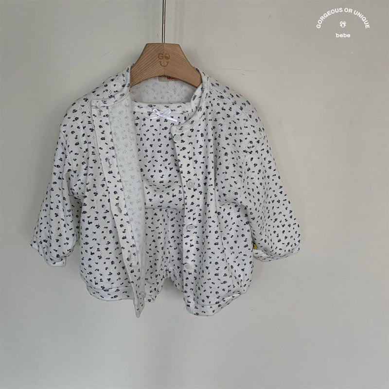 go;u - Korean Baby Fashion - #babyootd - Bebe Spring Flower Cardigan - 5