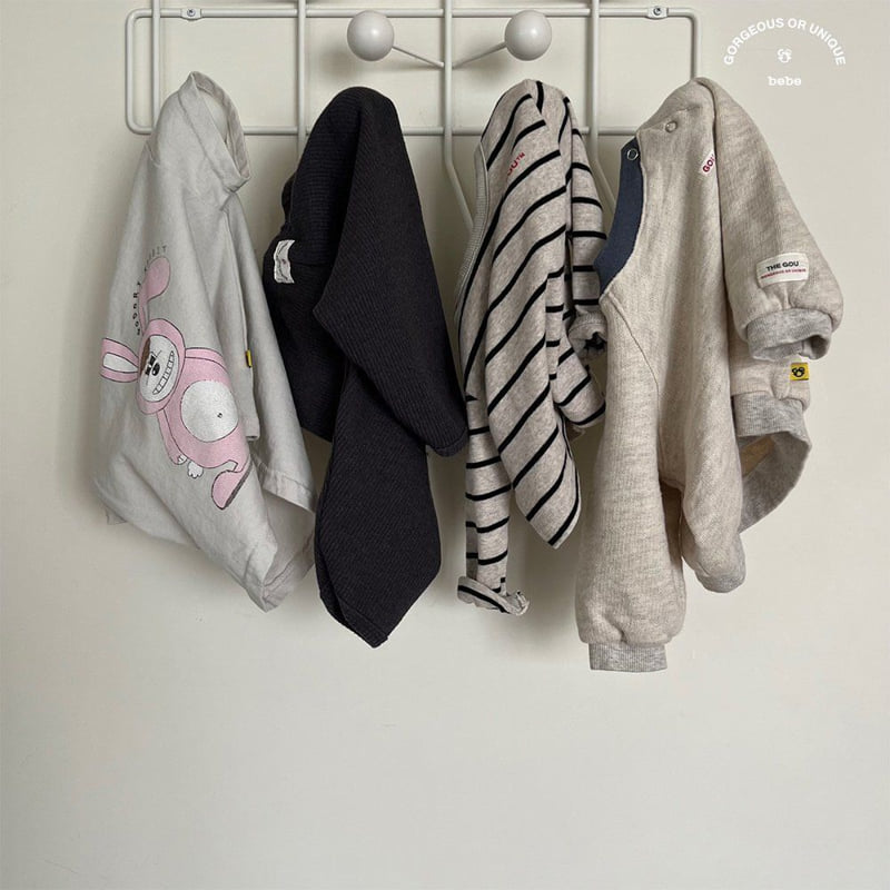 go;u - Korean Baby Fashion - #babyootd - Bebe Neat Sweatshirts - 2