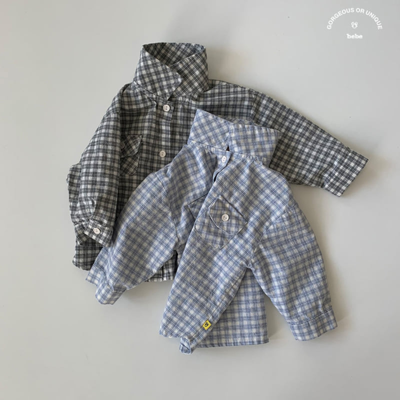 go;u - Korean Baby Fashion - #babyootd - Bebe Hush Shirt