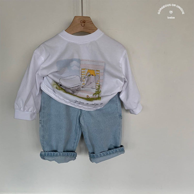go;u - Korean Baby Fashion - #babyootd - Bebe Three Pants - 4