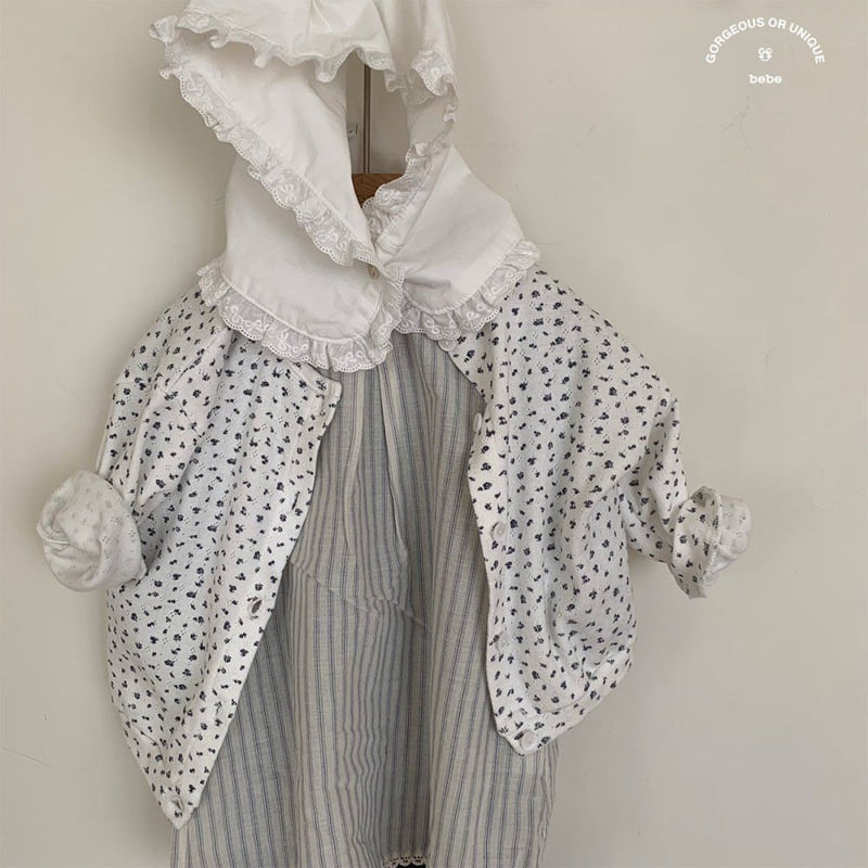 go;u - Korean Baby Fashion - #babyoutfit - Bebe Spring Flower Cardigan - 7