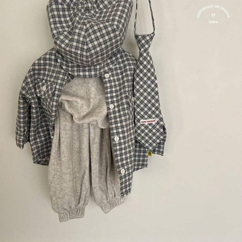go;u - Korean Baby Fashion - #babyoutfit - Bebe Hush Shirt - 2