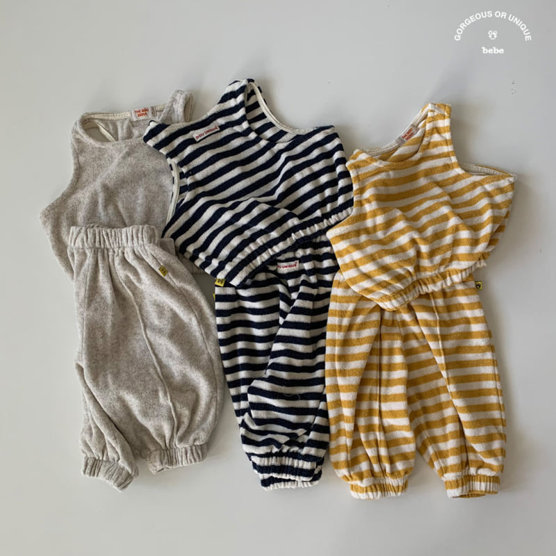 go;u - Korean Baby Fashion - #babyoutfit - Bebe Sleeveless Set