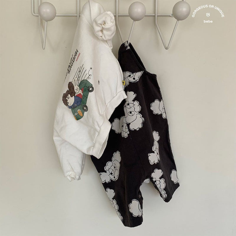 go;u - Korean Baby Fashion - #babyoutfit - Bebe Kingdori Overalls - 4