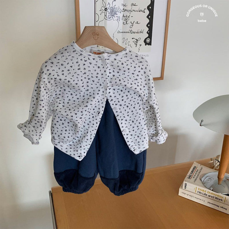 go;u - Korean Baby Fashion - #onlinebabyboutique - Bebe Spring Flower Cardigan - 9