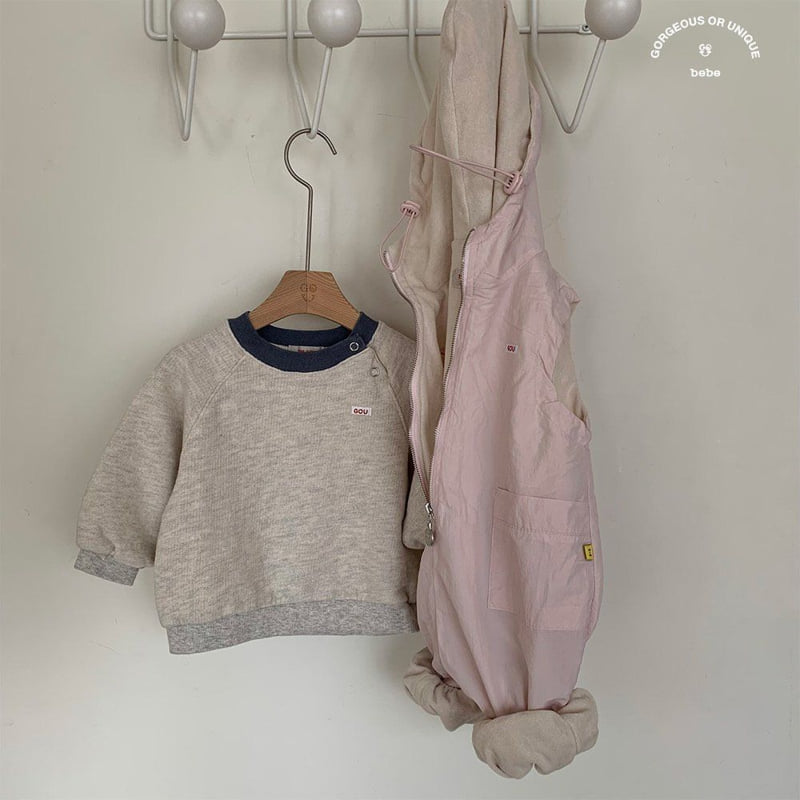 go;u - Korean Baby Fashion - #onlinebabyboutique - Bebe Neat Sweatshirts - 6