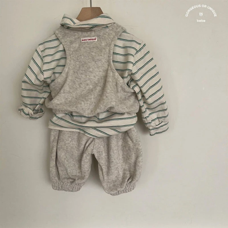 go;u - Korean Baby Fashion - #onlinebabyboutique - Bebe Sleeveless Set - 3