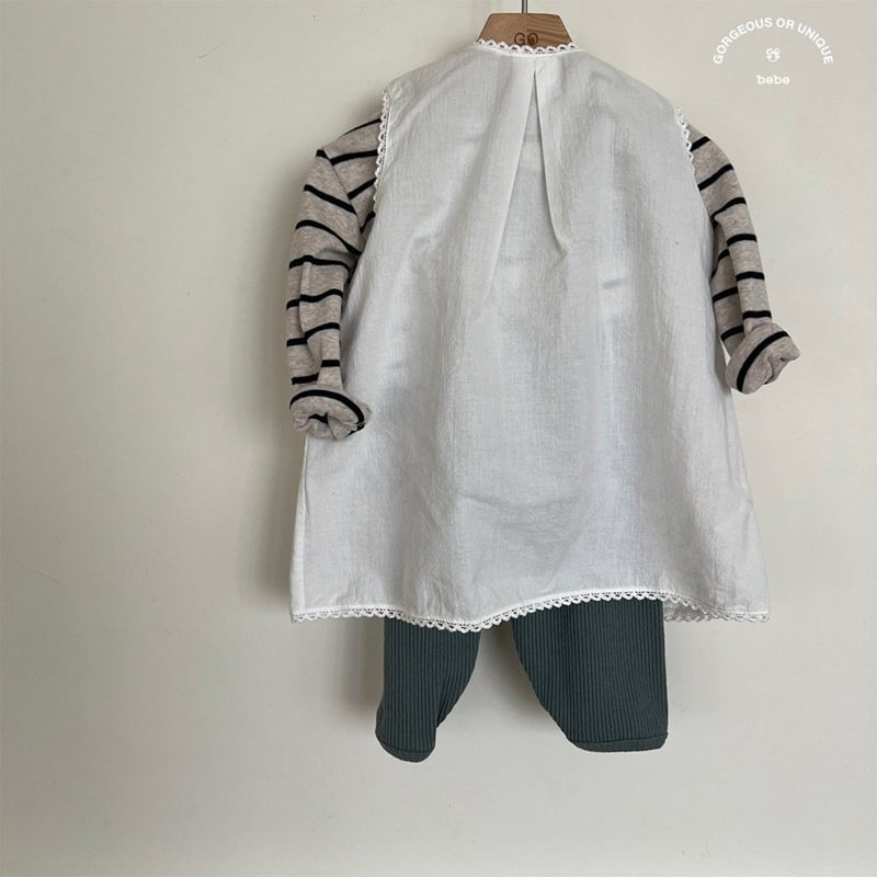 go;u - Korean Baby Fashion - #onlinebabyshop - Bebe Snap One-piece - 3