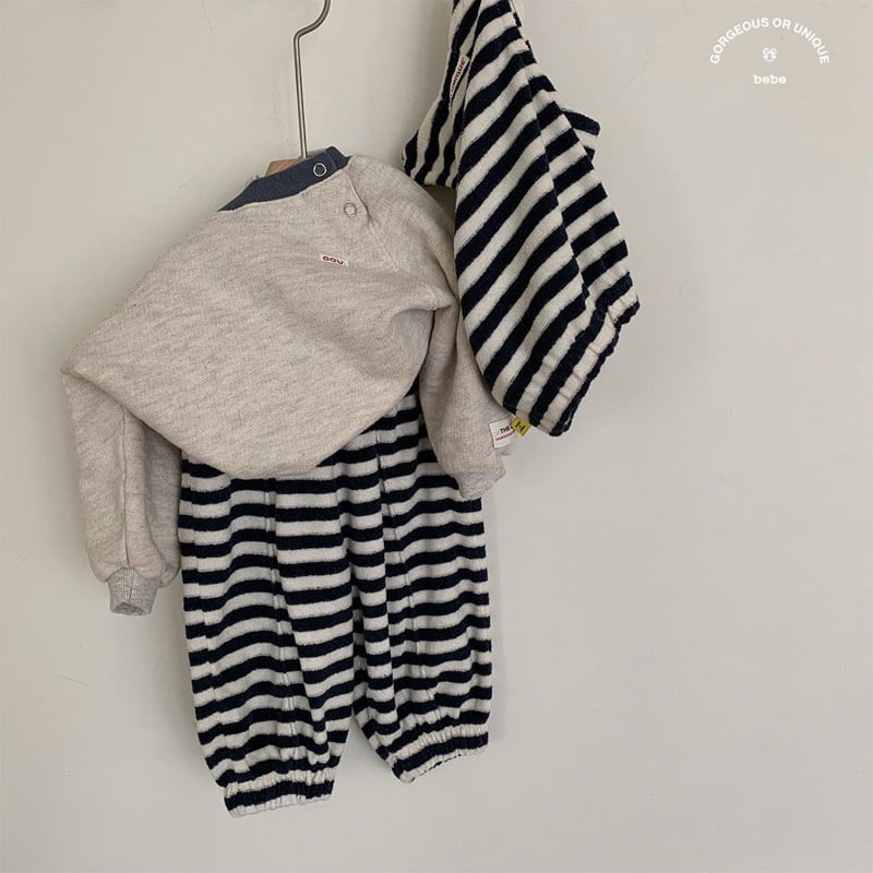 go;u - Korean Baby Fashion - #smilingbaby - Bebe Neat Sweatshirts - 8