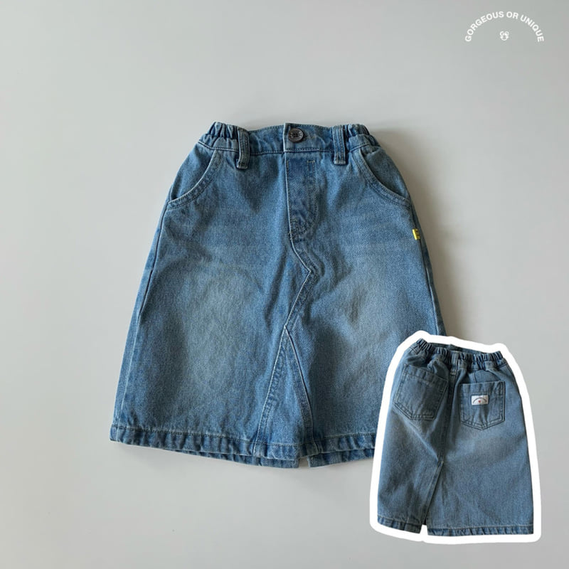 go;u - Korean Children Fashion - #childofig - Goyu Denim Skirt