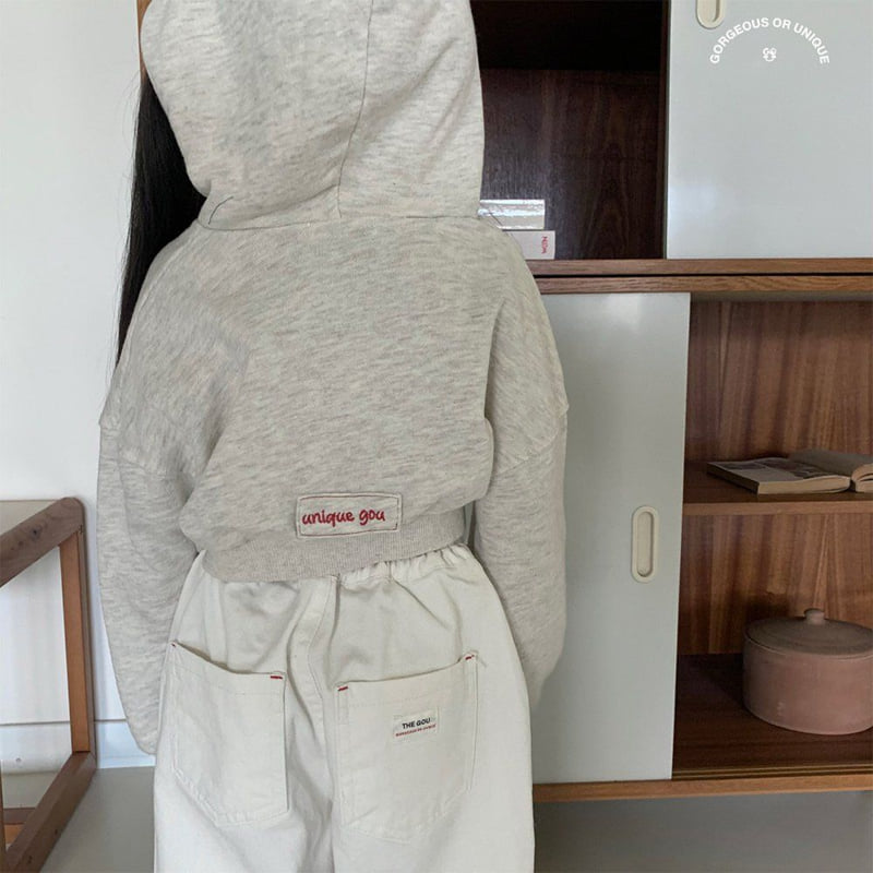 go;u - Korean Children Fashion - #childofig - Crop Hoodie - 4