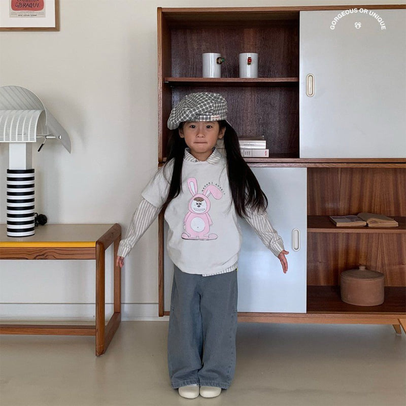 go;u - Korean Children Fashion - #childrensboutique - Go Rabbit Tee - 6