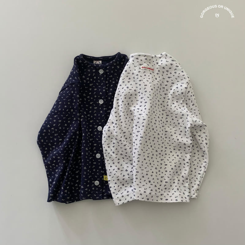 go;u - Korean Children Fashion - #childrensboutique - Spring Flower Cardigan